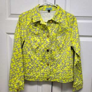 HOST PICK! 🎉 Cynthia Rowley Denim Style Yellow/Gray Jacket